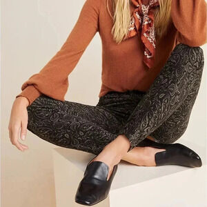 AG Anthropologie The High Rise Stevie Ankle Jeans Pants Velvet Black